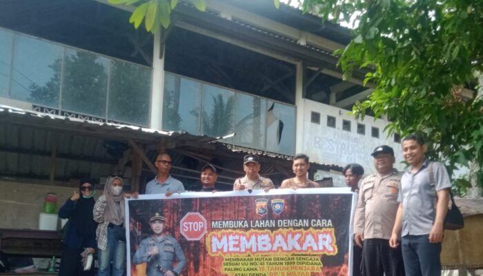 Polsek Batulayar Sosialisasi Karhutla di Senggigi