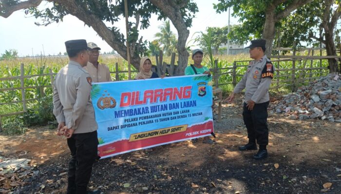 Polsek Kediri Gelar Patroli dan Himbauan Karhutla di Dasan Baru Kediri, Lombok Barat