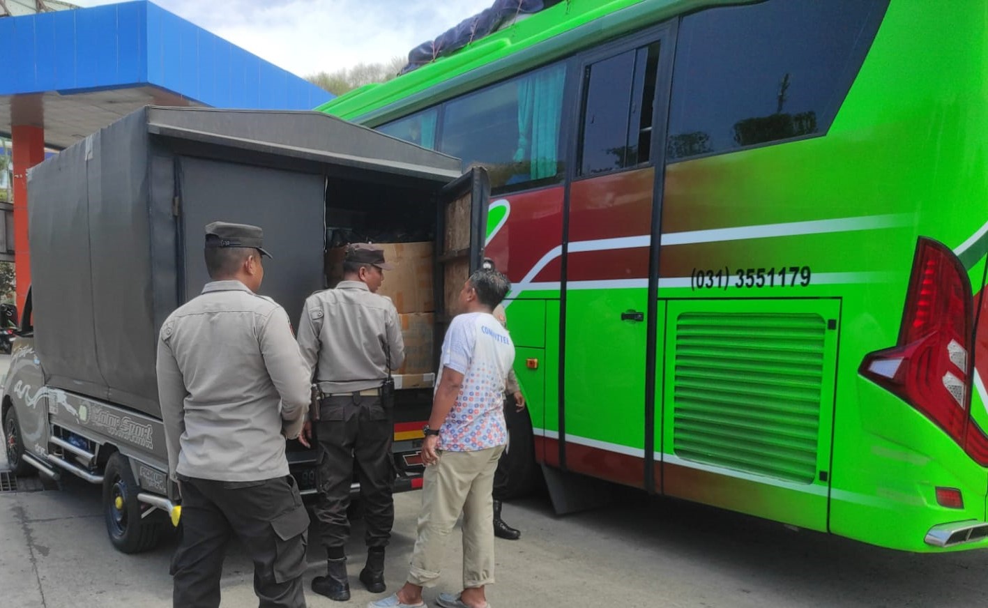 Polsek Kawasan Pelabuhan Lembar Amankan Kedatangan KMP. RODITHA