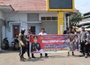 Personil OMB 2024 Polres Bima Kota Lakukan Patroli Cipkon dan Sosialisasi Pemilu di Pasar Raya Amahami