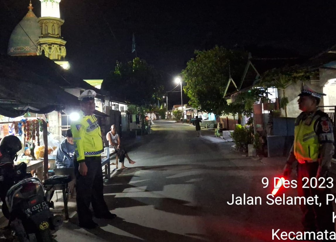 Kapolsek Gerung Amankan Kampanye Caleg DPRD Lombok Barat