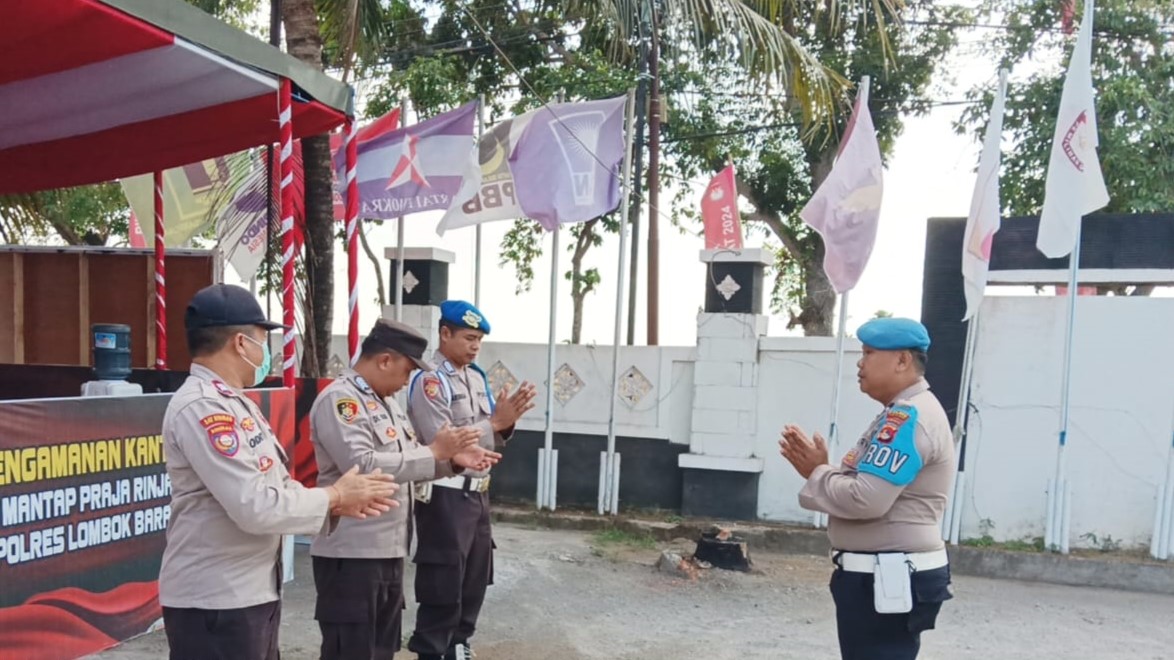 Kesiapan Polri Jaga Keamanan Pemilu 2024 di Lombok Barat