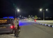 Malam Aman: Polsek Kuripan Lakukan Patroli KRYD di Jalur Bypass BIL