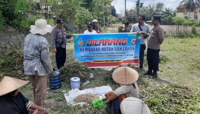 Polsek Labuapi Gencarkan Patroli Cegah Karhutla di Lombok Barat