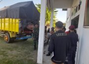 Polres Sumbawa Barat Lakukan Pengamanan Kedatangan Logistik Pilkada 2024 di KPUD Sumbawa Barat