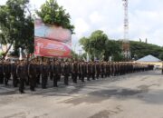 Polres Loteng Gelar Upacara Hari Kesaktian Pancasila dan Kenaikan Pangkat Pengabdian.