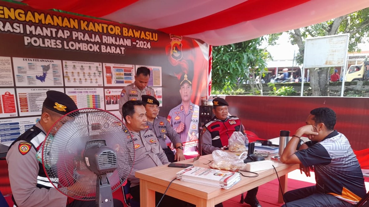 Patroli Preventif di Kantor Bawaslu, Langkah Nyata Polres Lombok Barat