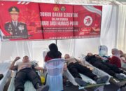 Hari Jadi Humas Polri Ke 73, Polres Bima Gelar Bakti Kesehatan Donor Darah