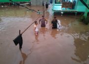 Sinergitas TNI-Polri Di Tarano Lakukan Patroli Dan Berikan Bantuan Untuk Korban Banjir