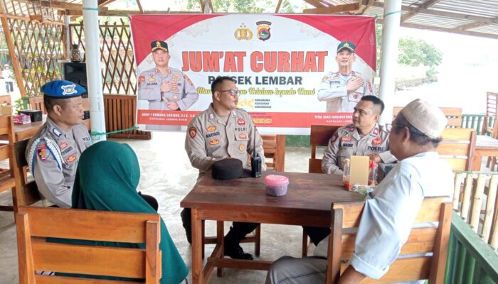 Jumat Curhat Polsek Lembar: Warga Teluk Waru Curhat Soal Banjir dan Kamtibmas