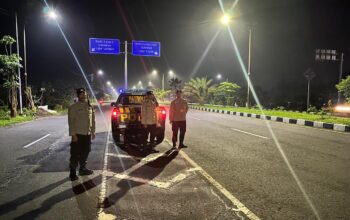 Patroli Intensif Polsek Gerung di Bypass BIL Jaga Kamtibmas, Ciptakan Rasa Aman