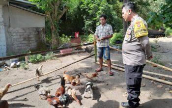 Sukseskan Ketahanan Pangan, Bhabinkamtibmas Senggigi Sambangi Warga Krandangan