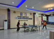 Semarak Final Tenis Meja Polres Lombok Barat HUT Bhayangkara ke-79