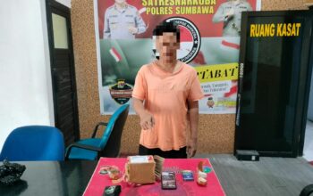 Peredaran Narkotika Melalui Paket Online, Polres Sumbawa Berhasil Mengamankan Puluhan Gram Ganja