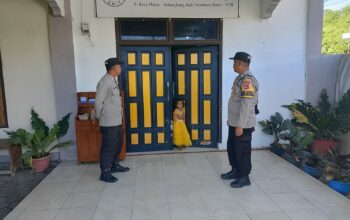 Jamin Rasa Aman Umat Beragama, Polsek Maluk Lakukan Pengamanan Ibadah Rutin Umat Nasrani