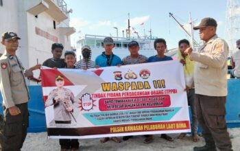 Polsek Kawasan Pelabuhan Laut Bima Himbau Waspada TPPO di Area Pelabuhan