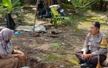 Bhabinkamtibmas Gelogor Dukung Petani Gersik Asri Jaga Ketahanan Pangan