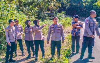 Polres Lombok Barat Dampingi Polda NTB Tinjau Lahan Jagung di Sekotong
