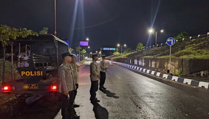 Polsek Gerung Intensifkan Patroli Malam di Jalur Bypass BIL untuk Cegah Kriminalitas