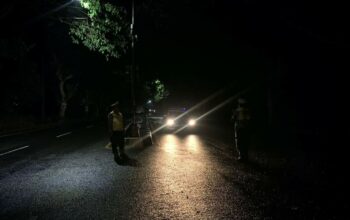 Patroli Malam Satlantas Lombok Barat Cegah Balap Liar di Jalur Bypass
