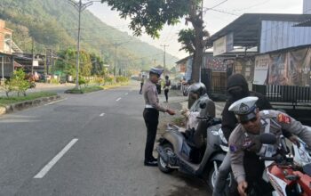 Sat Lantas Polres Sumbawa Barat Gelar Operasi Patuh Rinjani 2025, Melangkah HEBAT dalam Melayani dan Mengayomi Masyarakat