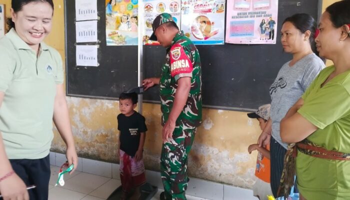 Posyandu Golong: Senyum Balita, Harapan Ibu, dan Kepedulian Babinsa