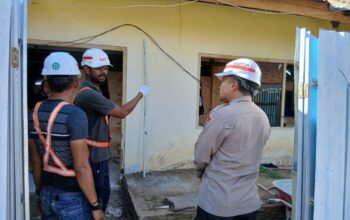Sat Binmas Polres Bima Kota Laksanakan Cooling System dan Himbauan kepada Pekerja Proyek RSUD Kota Bima