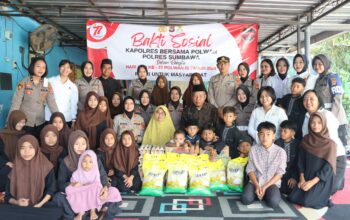 Kapolres Sumbawa Gelar Anjangsana di Panti Asuhan, Wujud Kepedulian Jelang Hari Jadi Polwan ke-77