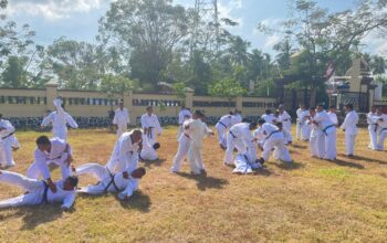 Bag SDM Polres Lombok Utara Laksanakan Latihan Bela Diri Polri Bagi Personel yang Akan Naik Pangkat