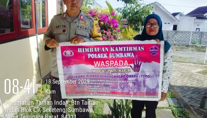 Polsek Sumbawa Gencarkan Sosialisasi TPPO untuk Lindungi Masyaraka