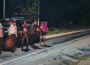 Polsek Langgudu Gelar Patroli Blue Light Cipta Kondisi di Titik Rawan Kamtibmas