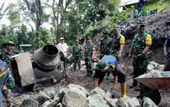 TMMD ke-126 Kodim 1606 Mataram Giat Bangun Desa, Tim Wasev Apresiasi Semangat Warga