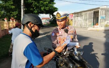 Satlantas Lobar Edukasi Kamseltibcar Lantas di Sekolah saat Operasi Zebra Rinjani 2025