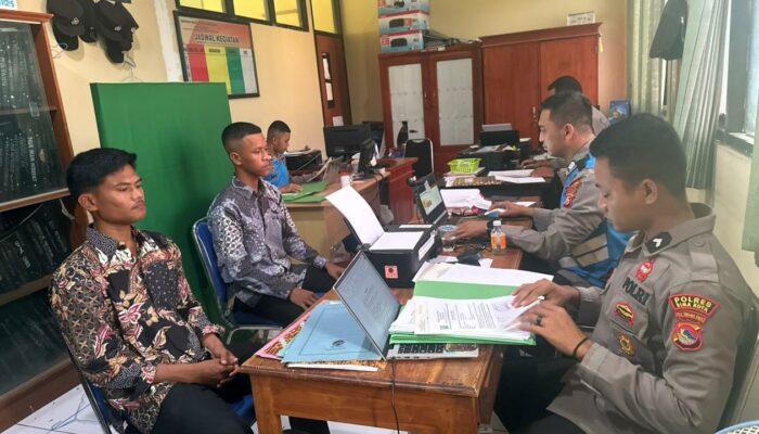 Seleksi Awal Bintara Brimob TA 2026, Puluhan Casis Jalani Pengukuran dan Verifikasi di Polres Bima Kota