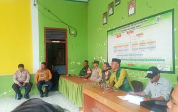 Bhabinkamtibmas Desa Mbuju Amankan Unjuk Rasa dan Berikan Imbauan Kamtibmas