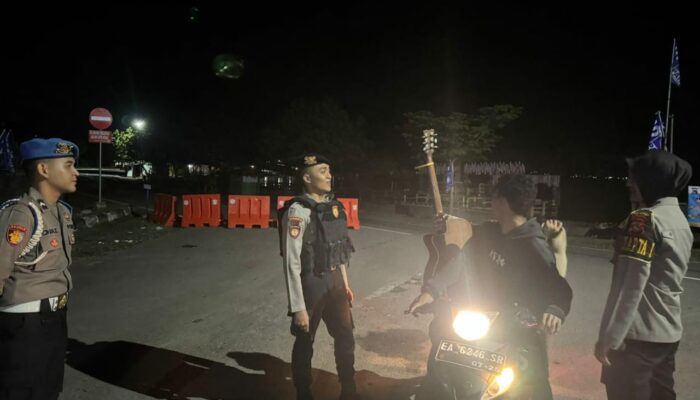 Pamapta dan Piket Fungsi Polres Bima Menggelar Patroli KRYD Minimalisir Aksi Kejahatan di Malam Hari