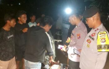 Polsek Wawo Gelar Patroli Blue Light dalam Rangka Cooling System Kamtibmas