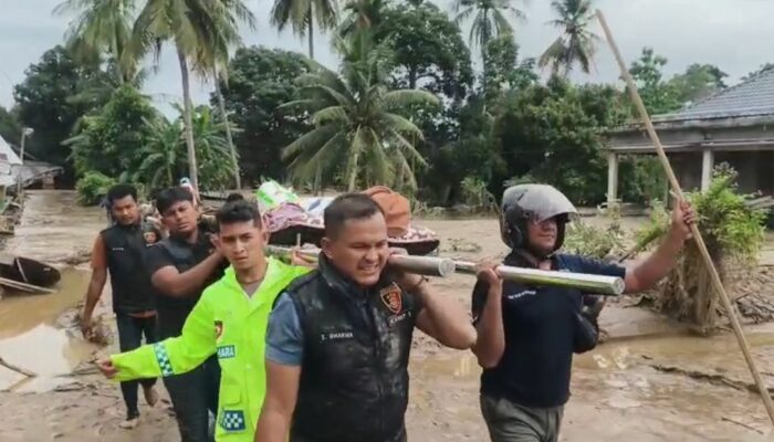 Polres Pidie Jaya dan Tim Gabungan Temukan Santri yang Hanyut di Jangka Buya