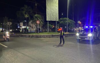 Blue Light Patrol Sat Lantas Polres Bima Kota Himbau Keamanan dan Tertib Lalu Lintas