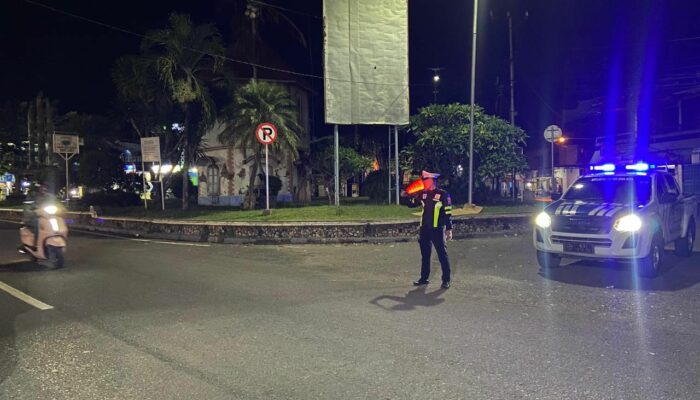 Blue Light Patrol Sat Lantas Polres Bima Kota Himbau Keamanan dan Tertib Lalu Lintas