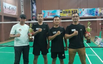 PB SETIA BHAYANGKARA POLRES LOMBOK TENGAH RAIH JUARA 1 TURNAMEN BULUTANGKIS “YUDHISTIRA CUP 2025”