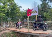 Brimob Polda Sulteng Bangun Jembatan Sementara Penghubung Wani 3–Labuan Kungguma