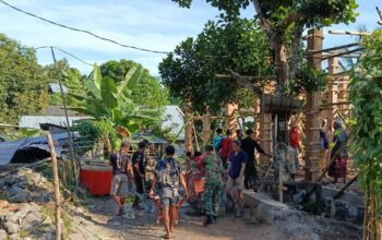 Warga Anyar Bangun Masjid Nurul Huda dengan Kebersamaan