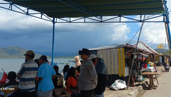 Polsek Poto Tano Lakukan Pengamanan dan Monitoring Balap Sampan Gili Balu Cup