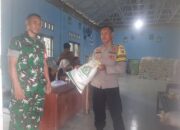 Polsek Lembar Amankan Distribusi 817 Paket Bantuan Pangan di Lombok Barat