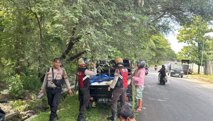 Jaga Jalur Utama, Sat Samapta Polres Sumbawa Gencarkan Patroli KRYD di Jalan Lintas Sumbawa-Bima