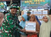 Kodim 1606 Mataram Salurkan Bansos untuk 200 Pekerja Kota