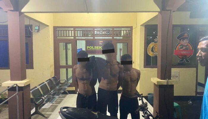 Polsek Pekat Amankan Tiga Terduga Pelaku Pencurian Biji Jambu Mente di Kadindi Barat