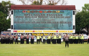 Wakapolda NTB Pimpin Apel Gelar Pasukan Operasi Lilin Rinjani 2025, Wujudkan Kenyamanan Masyarakat NTB