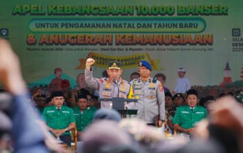 Kapolri Pimpin Apel Kebangsaan Banser, Perkuat Sinergi Pengamanan Natal 2025 dan Tahun Baru 2026